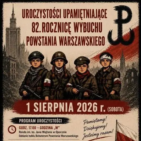 Obchody 82. rocznicy wybuchu Powstania Warszawskiego w Opocznie