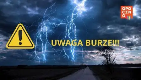 Ostrzeżenie IMGW: Burze nad Opocznem – Straż Miejska apeluje o ostrożność