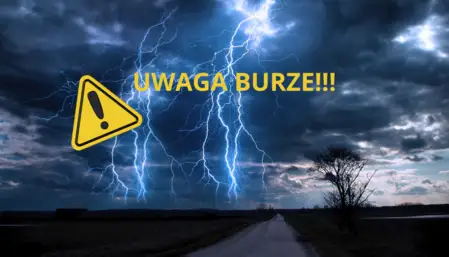 Ostrzeżenie przed burzami w powiecie opoczyńskim – IMGW wydał alert