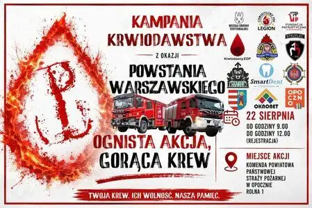 „Ognista Akcja, Gorąca Krew” – wyjątkowa akcja krwiodawstwa w Opocznie