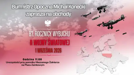 Obchody 87. rocznicy wybuchu II wojny światowej w Opocznie – zaproszenie