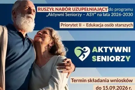 Rusza nabór uzupełniający do programu „Aktywni Seniorzy – ASY” – tym razem na edukację