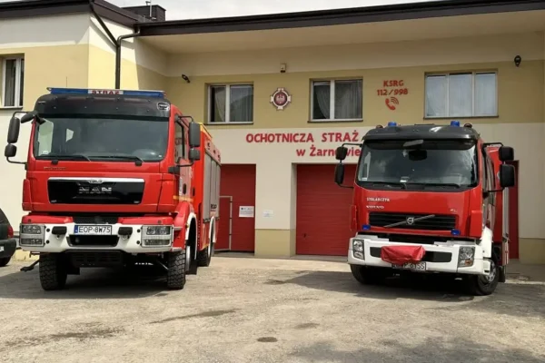 Interwencje OSP Żarnów: powalony konar i pożar nieużytków