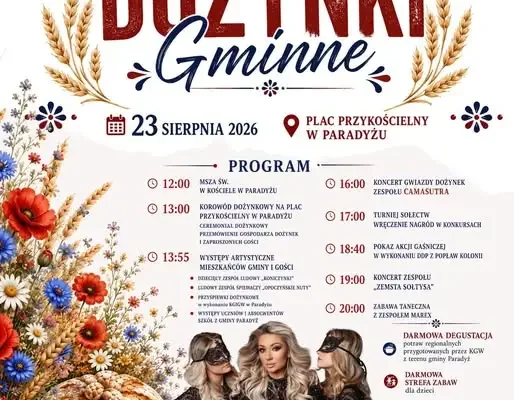 Dożynki Gminne w Paradyżu już dziś! Sprawdź program