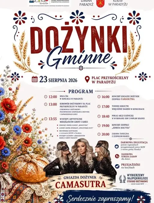 Dożynki Gminne w Paradyżu już dziś! Sprawdź program