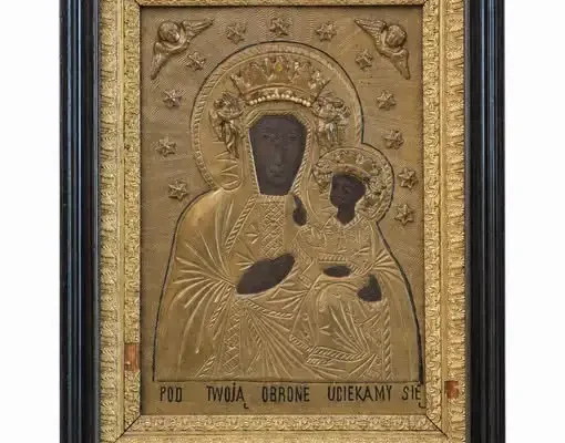 Muzealny eksponat tygodnia: XIX-wieczny obraz Matki Boskiej Częstochowskiej w zbiorach opoczyńskiego muzeum