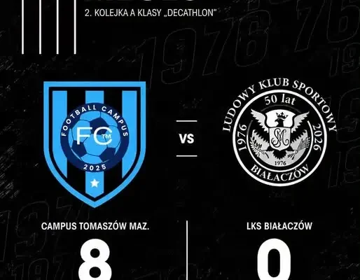 LKS Białaczów przegrywa 0:8 z Football Campus w Czerniewicach