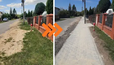 Opoczno: zakończono budowę utwardzonego pobocza na ul. Długiej