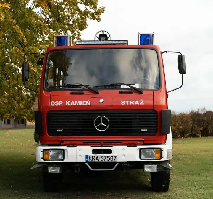 Wypadek w Rusocicach – interwencja OSP Kamień