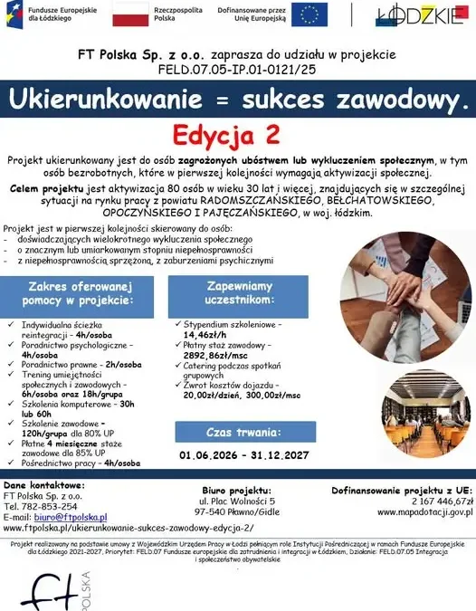 Rusza rekrutacja do projektu „Ukierunkowanie = sukces zawodowy” – edycja 2