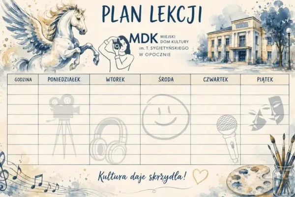 MDK w Opocznie przygotował specjalny plan lekcji na nowy rok szkolny