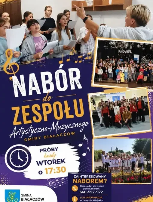 Rusza nabór do zespołu artystyczno-muzycznego w Białaczowie