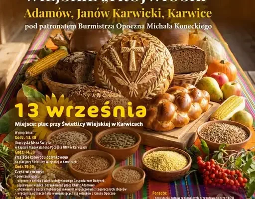 Dożynki Trójwioski 2026 w Karwicach – święto plonów z tradycją
