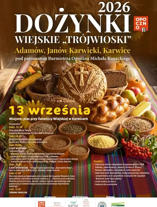 Dożynki Trójwioski 2026 w Karwicach – święto plonów z tradycją