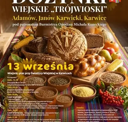Weekend w Opocznie: spektakl, kino i dożynki w Karwicach
