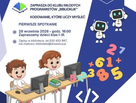 Biblioklik w Drzewicy: III edycja zajęć z kodowania dla dzieci