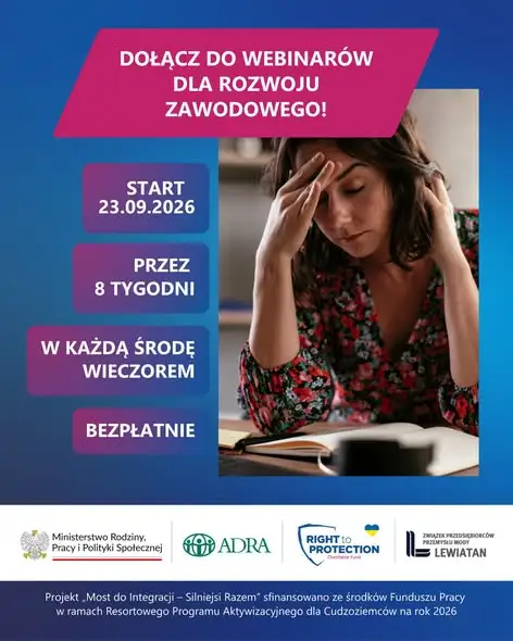 Bezpłatne webinary dla cudzoziemców w Polsce – start już 23 września