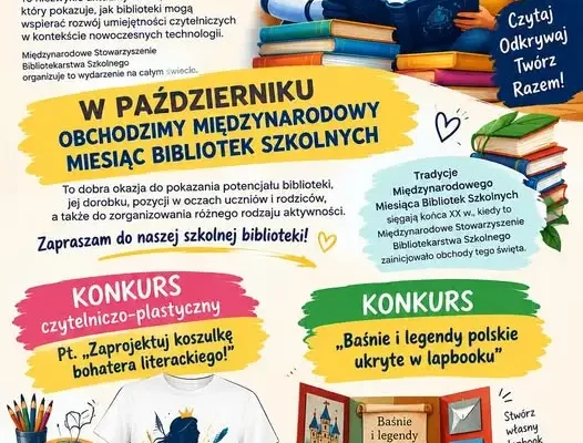 Międzynarodowy Miesiąc Bibliotek Szkolnych 2026 w Opocznie – zapowiedź atrakcji