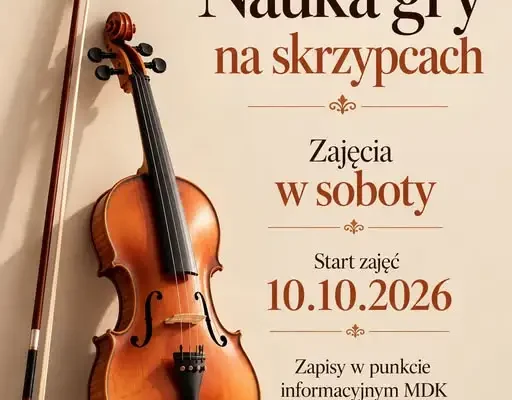 MDK Opoczno otwiera nabór na zajęcia gry na skrzypcach