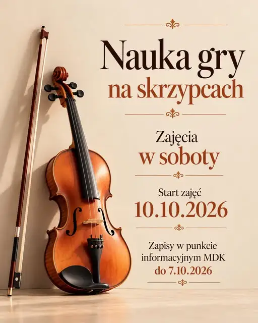 MDK Opoczno otwiera nabór na zajęcia gry na skrzypcach