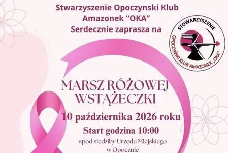 Marsz Różowej Wstążeczki w Opocznie – profilaktyka i bezpłatne badania