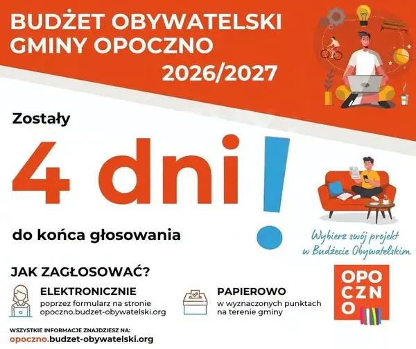 Budżet Obywatelski Opoczna: zostały tylko 4 dni na oddanie głosu