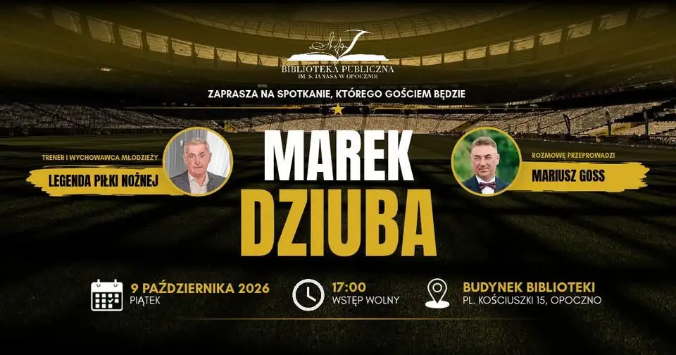 Marek Dziuba, medalista MŚ 1982, spotka się z mieszkańcami Opoczna