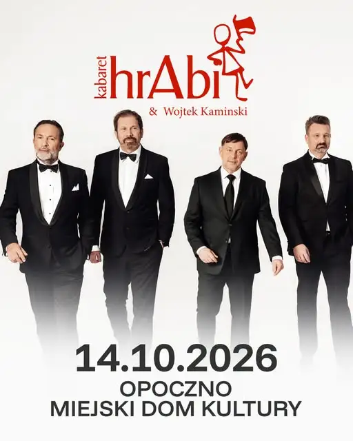 Kabaret hrAbi i Wojtek Kamiński wystąpią w Opocznie z programem „Być facetem”