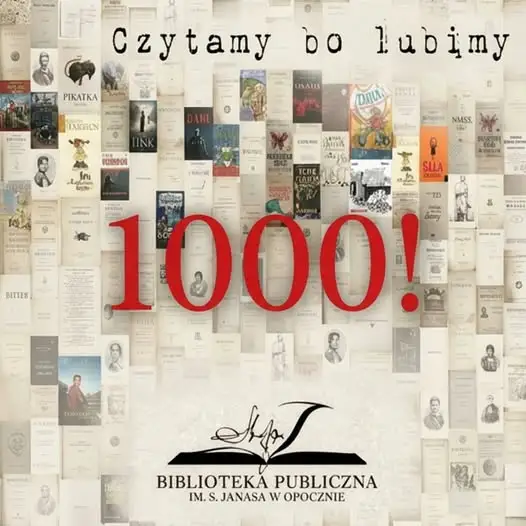 Akcja „Czytamy bo lubimy” świętuje 1000 obserwujących – biblioteka zaprasza do nagrywania filmików