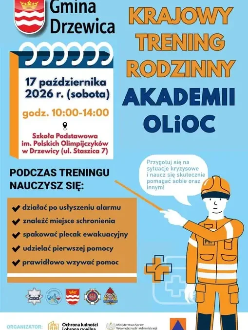 Drzewica: Krajowy Trening Rodzinny Akademii OLiOC już 17 października