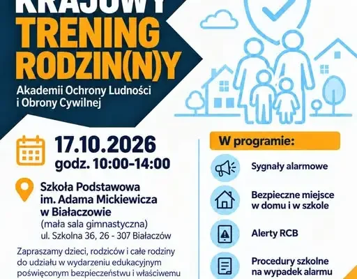 Krajowy Trening Rodzin(n)y w Białaczowie – warsztaty bezpieczeństwa dla całych rodzin